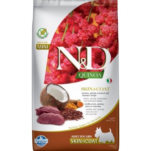 Сухой корм для собак Farmina N&D Quinoa, беззерновой, с олениной и киноа, 2,5кг