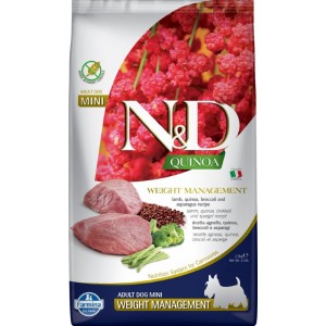 Сухой корм для собак Farmina N&D Quinoa, беззерновой, с ягненком, киноа и брокколи, 2,5кг