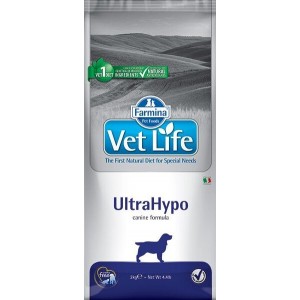 Сухой корм для собак Farmina Vet Life Ultrahypo при аллергических реакциях и атопии, 2кг